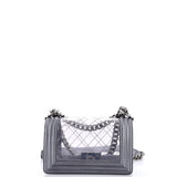Boy Flap Bag Quilted PVC and Calfskin Small