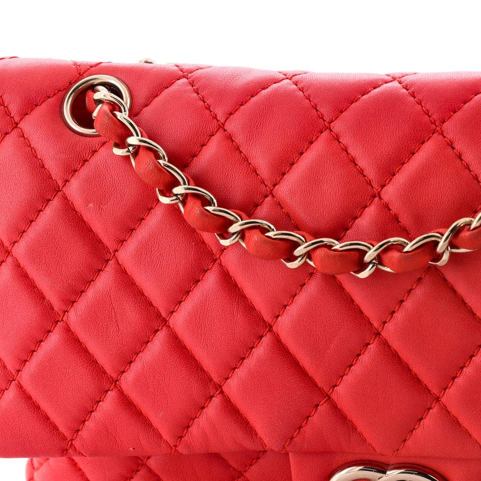 Classic Soft Flap Bag Quilted Lambskin Medium