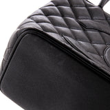 Medallion Tote Quilted Caviar