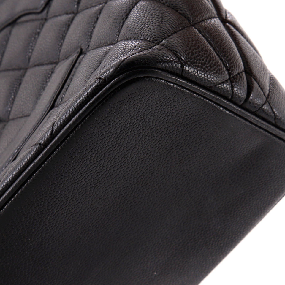 Medallion Tote Quilted Caviar