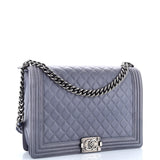 Boy Flap Bag Quilted Lambskin Large