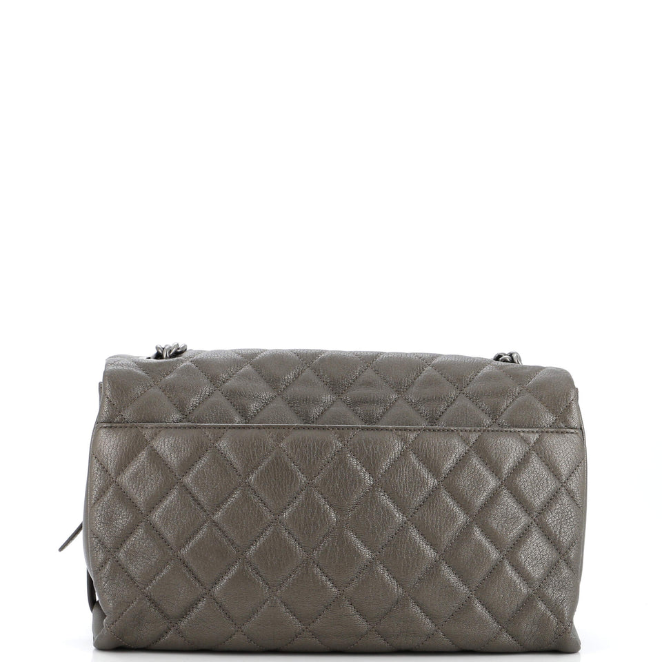 City Rock Flap Bag Quilted Goatskin Large