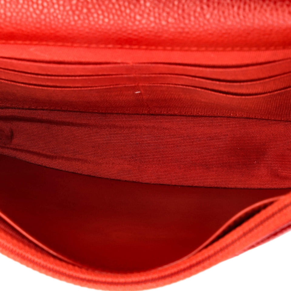 Wallet on Chain Quilted Caviar