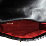 19 Flap Bag Quilted Shiny Crumpled Calfskin Medium