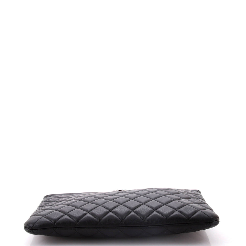 Boy O Case Clutch Quilted Lambskin Medium