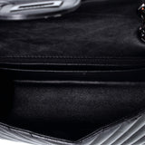 So Black Reissue 2.55 Flap Bag Chevron Aged Calfskin Mini