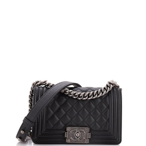 Boy Flap Bag Quilted Lambskin Small