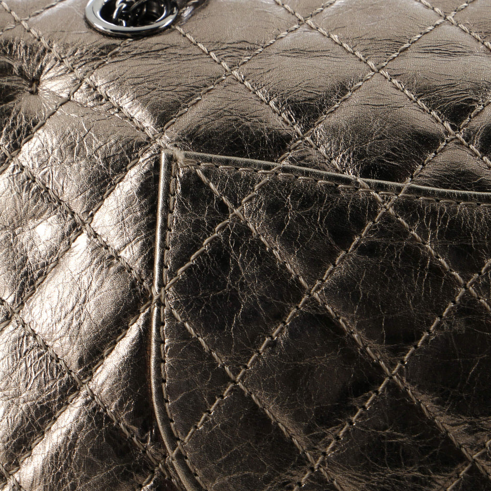 Reissue 2.55 Flap Bag Quilted Metallic Aged Calfskin 225