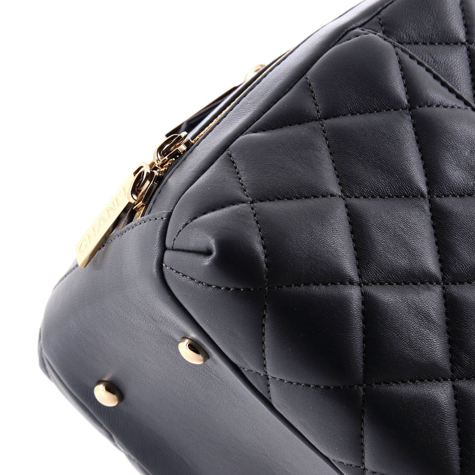 Trendy CC Bowling Bag Quilted Lambskin Medium