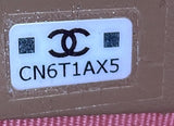 Textured CC O Case Pouch Quilted Caviar Small