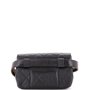 Chain Envelope Belt Bag Quilted Calfskin
