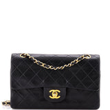 Vintage Classic Double Flap Bag Quilted Lambskin Small