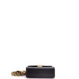 Coco Enamel Top Handle Flap Bag Quilted Lambskin Small