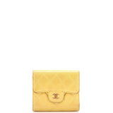 CC Compact Classic Flap Wallet Quilted Lambskin