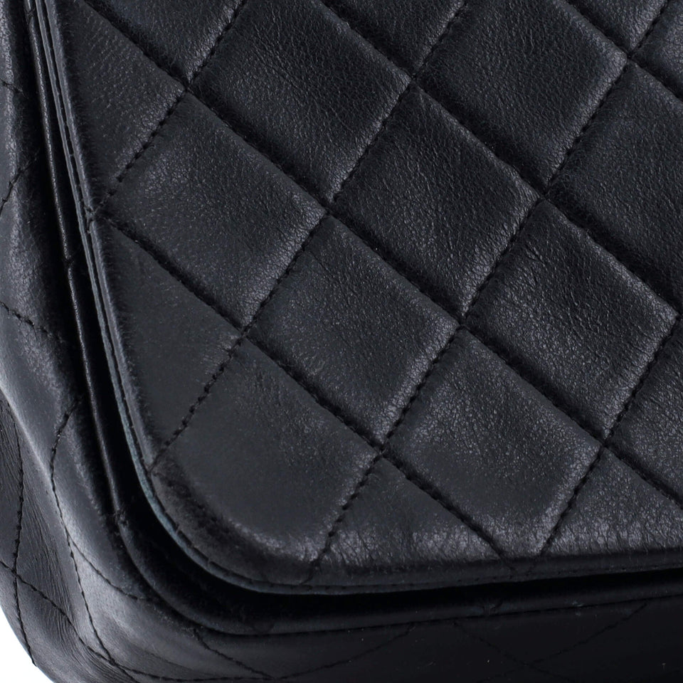 Vintage Full Flap Bag Quilted Lambskin Medium