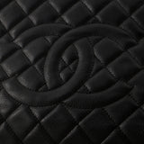 Grand Shopping Tote Quilted Caviar XL