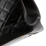 Grand Shopping Tote Quilted Caviar XL