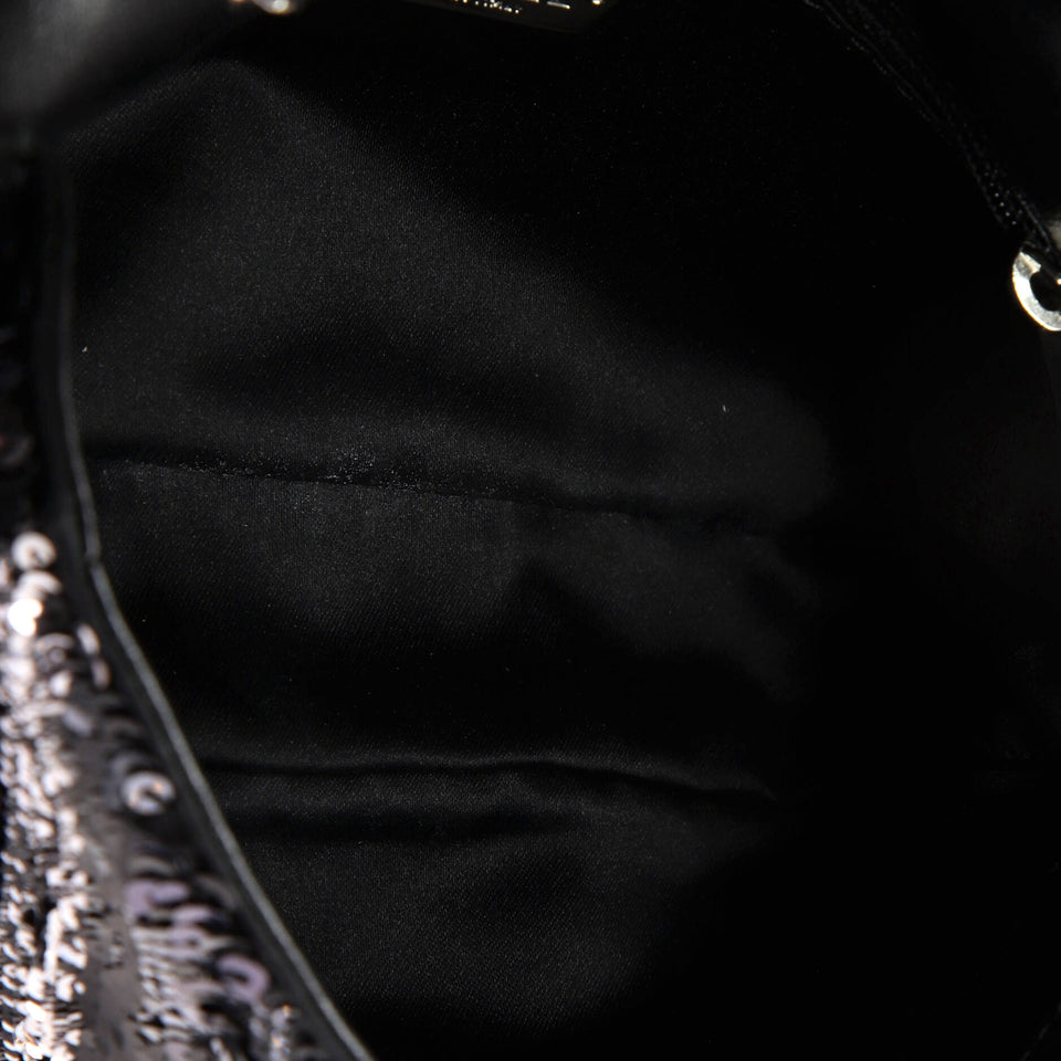 CC Flap Bag Chevron Sequins Mini
