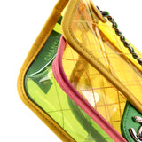 Coco Splash Flap Bag Quilted PVC With Lambskin Small