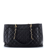 Grand Shopping Tote Quilted Caviar XL