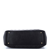 Grand Shopping Tote Quilted Caviar XL