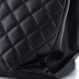 Grand Shopping Tote Quilted Caviar XL
