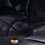 Grand Shopping Tote Quilted Caviar XL