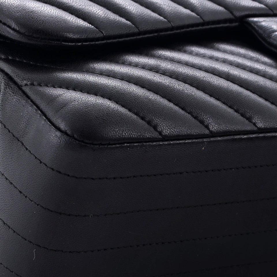 Classic Double Flap Bag Chevron Lambskin Jumbo