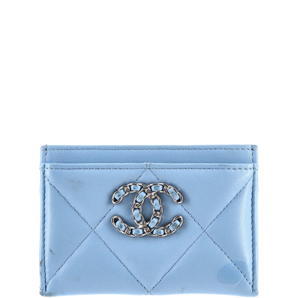19 Card Holder Quilted Leather