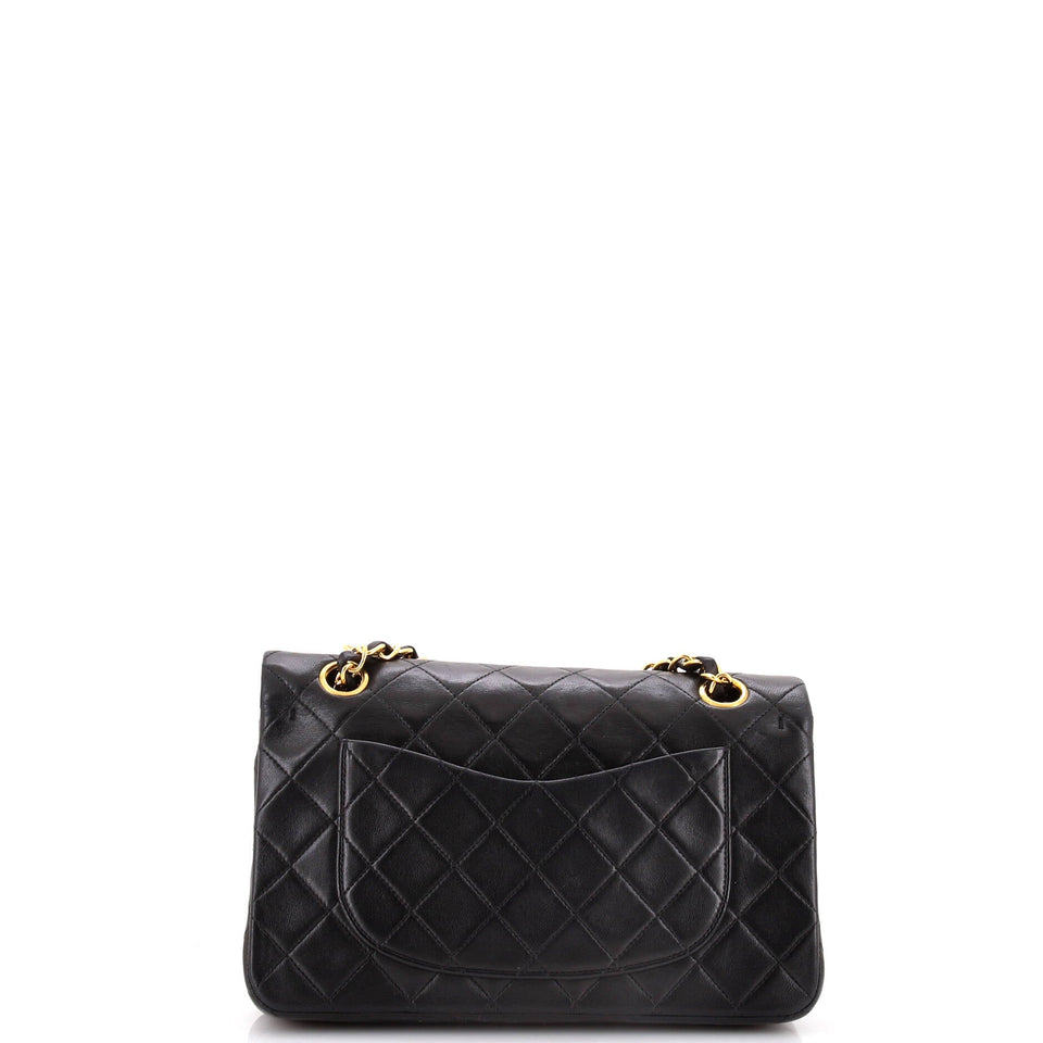 Vintage Classic Double Flap Bag Quilted Lambskin Small