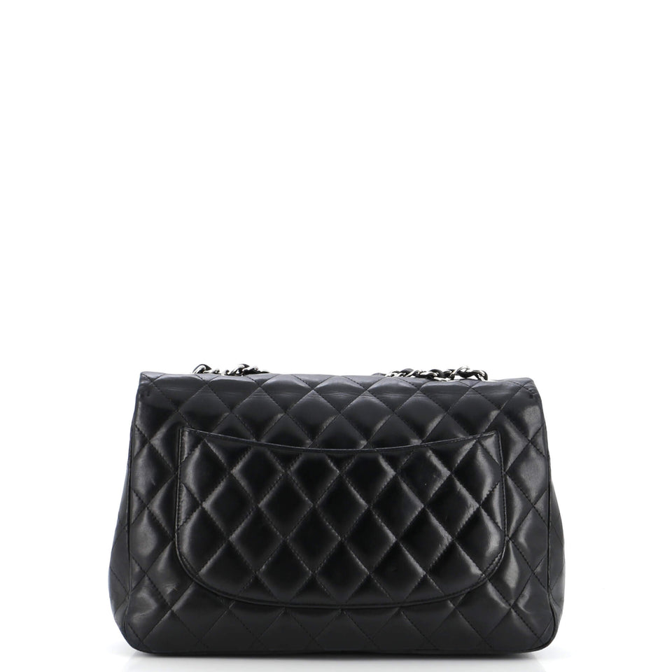 Classic Single Flap Bag Quilted Lambskin Jumbo
