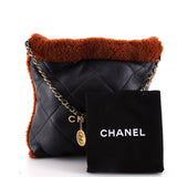 22 Chain Hobo Quilted Lambskin with Shearling Small