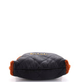 22 Chain Hobo Quilted Lambskin with Shearling Small