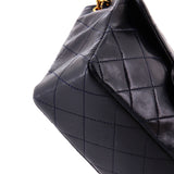 Vintage Square Classic Single Flap Bag Quilted Lambskin Mini