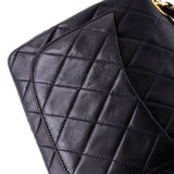 Vintage Square Classic Single Flap Bag Quilted Lambskin Mini