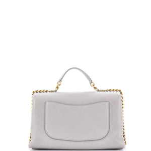 Chic Affinity Top Handle Bag Stitched Caviar Medium