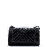 Boy Flap Bag Chevron Patent Old Medium