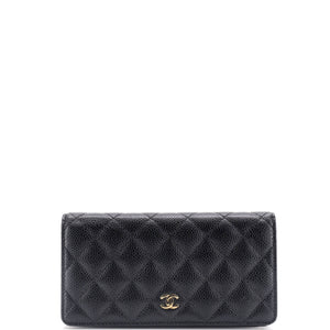 L-Yen Wallet Quilted Caviar