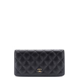 L-Yen Wallet Quilted Caviar
