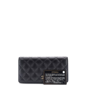 L-Yen Wallet Quilted Caviar
