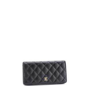 L-Yen Wallet Quilted Caviar
