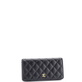 L-Yen Wallet Quilted Caviar