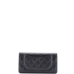 L-Yen Wallet Quilted Caviar