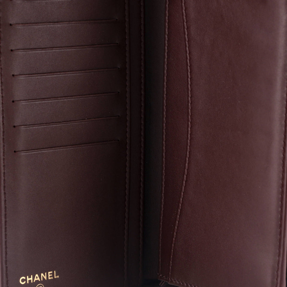 L-Yen Wallet Quilted Caviar