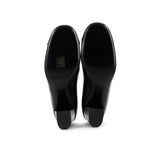 Women's CC Cap Toe Double Strap Mary Jane Pumps Leather with Grosgrain