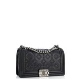 Arabesque Boy Flap Bag Embossed Calfskin Old Medium
