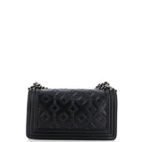 Arabesque Boy Flap Bag Embossed Calfskin Old Medium