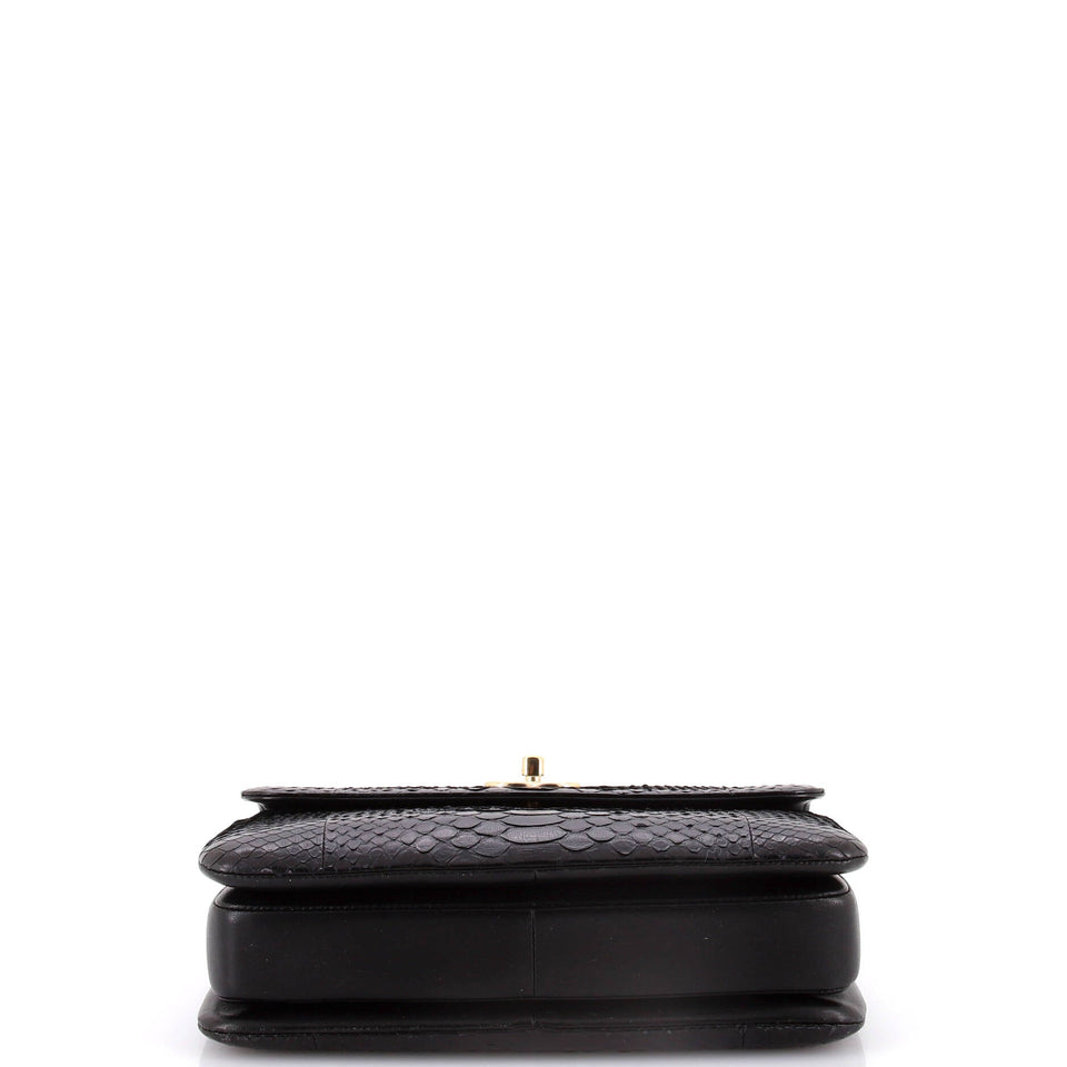 Trendy CC Top Handle Bag Python Small