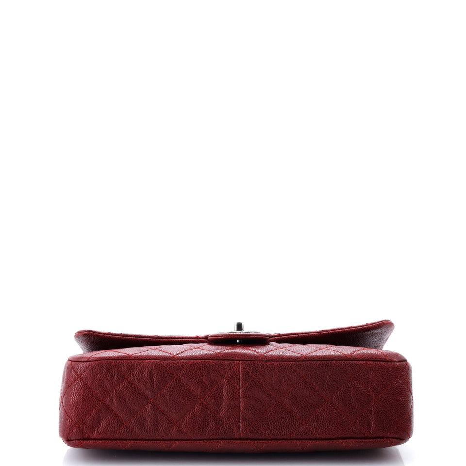 Easy Flap Bag Quilted Caviar Jumbo