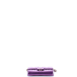 Classic Flap Clutch with Chain Quilted Caviar Small